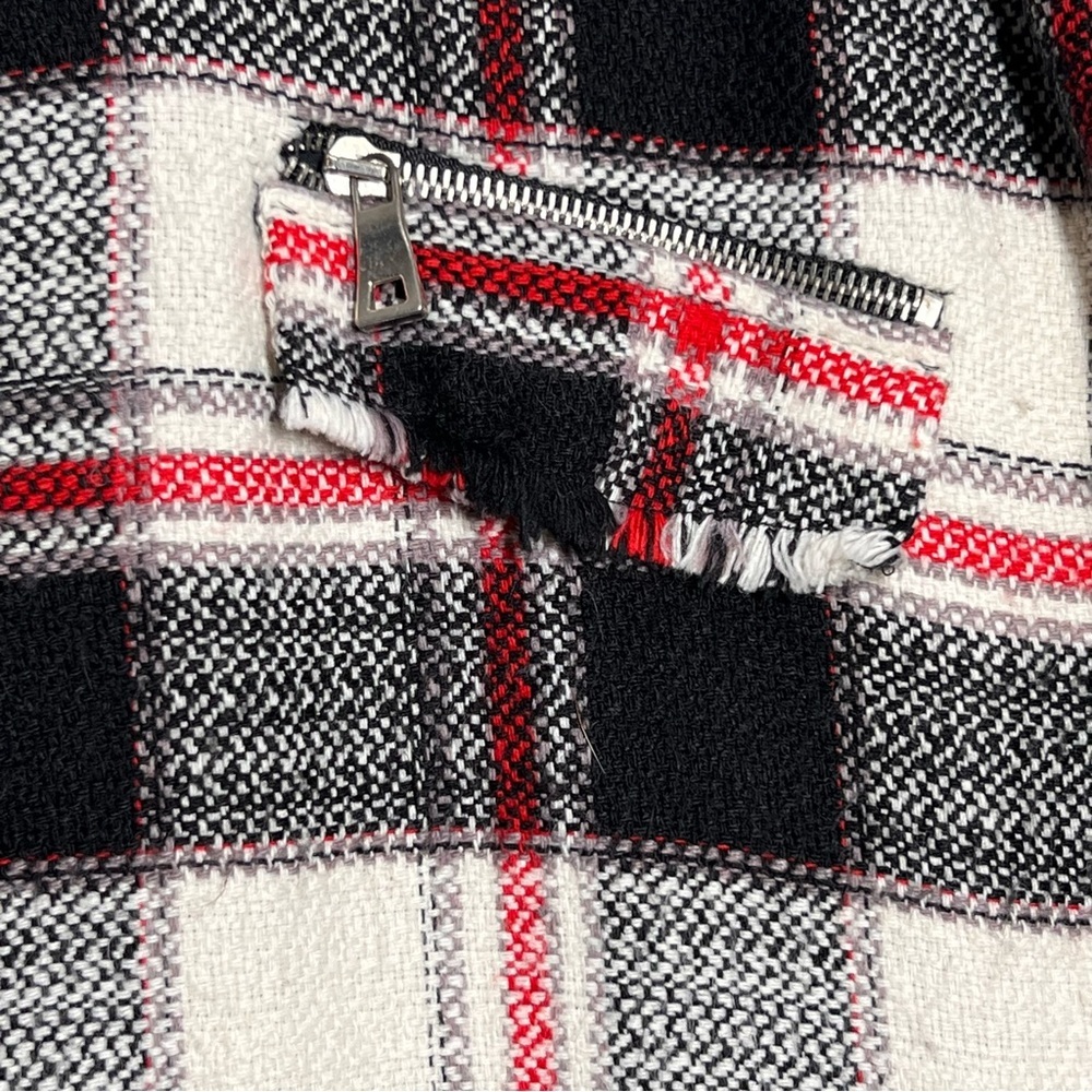 Zara Black and White Plaid Mini Dress - Picture 5 of 12